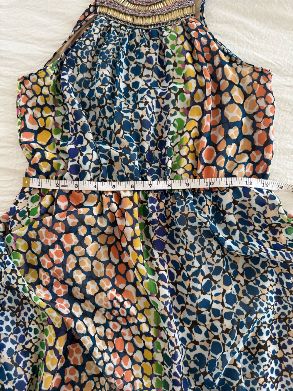 Anthropologie HD in Paris Mayacamas Beaded Halter Maxi Dress - Picture 11 of 13